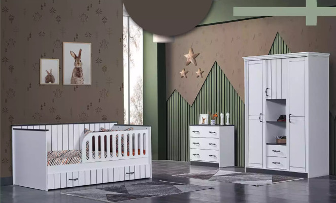 Modernes Möbel Design Kinderbetten Betten Bett weiß Kinderzimmer neu