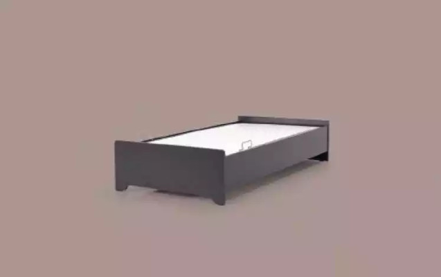 Designerbetten Kinderbett schwarz Bett Jugendbett Holzmöbel 100x200cm