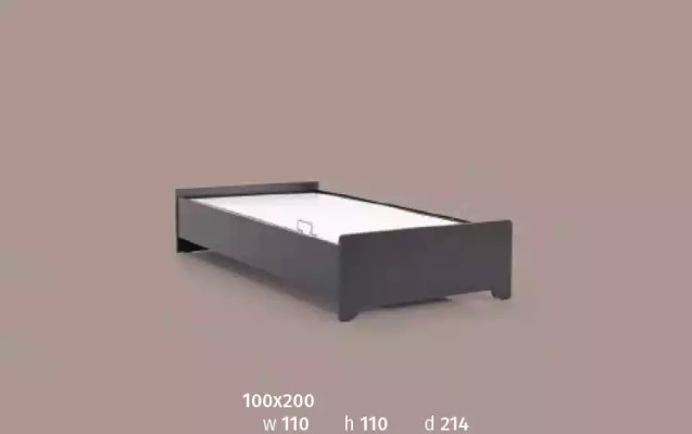 Designerbetten Kinderbett schwarz Bett Jugendbett Holzmöbel 100x200cm