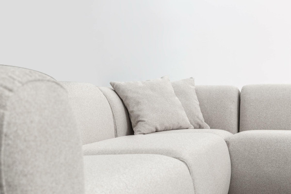 Gemütliches Ecksofa L-Form Beige Polstersofa Wohnlandschaft Couch Neu