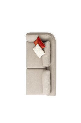 Ecksofa LForm Beige Wohnzimmer Design Couchen Möbel Polstersofa 317 x 312