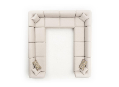 Sofa U-Form Polstersofa Wohnzimmer Ecksofa Modern Design Wohnlandschaft