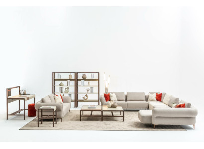 Sofa set Wohnzimmer Polstersofa 3 Sitzer U Form Sofagarnitur Modern