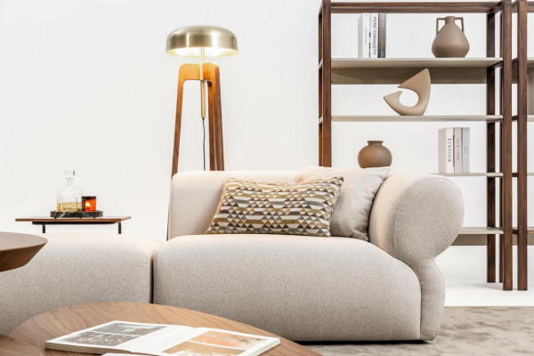 Italienische Stil Möbel Ecksofa Eckcouch Wohnlandschaft Eckgarnitur 5tlg.