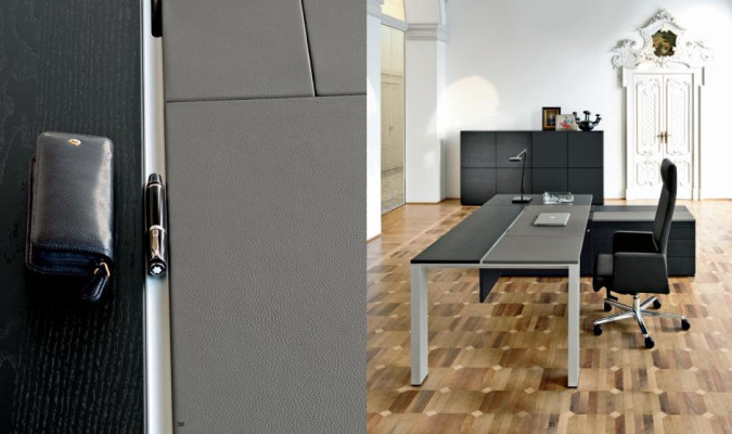 Konferenztisch Ecktisch Schubladen Ecktisch mit Regalen Computertisch Möbel Neu