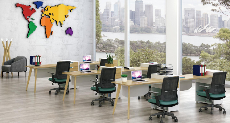 Tisch Büro Möbel Einrichtung Tische Callcenter 1 Arbeitsplatz Schreibtisch