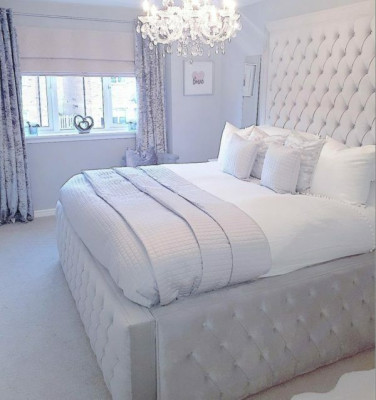 Hotel Chesterfield Luxus Bett Weißes Schlafzimmer Englische Betten