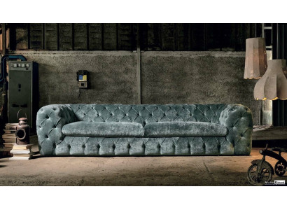 Luxus Chesterfield Designer Couchen Leder Sofa Textil Stoff xxl big couchen