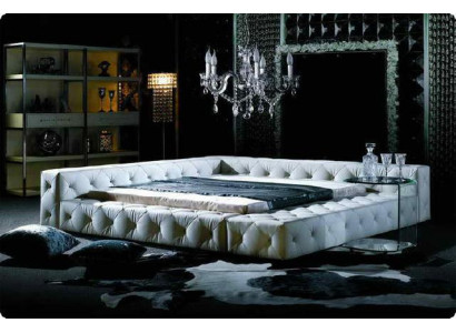 Designer Chesterfield Luxus Wasserbett Bett Betten Komplett System 