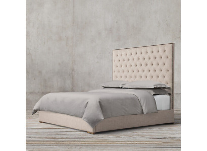 Chesterfield Designer Bett Schlafzimmer Textil Leder Polster 140/160/180/200 cm