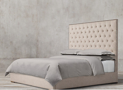 Chesterfield Designer Bett Schlafzimmer Textil Leder Polster 140/160/180/200 cm