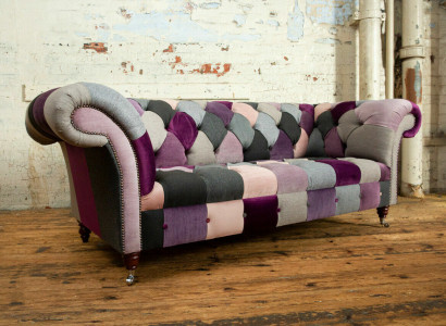 Design 3-Sitzer Polstersofa Couch Textil Clubsofa Luxus Sitzmöbel