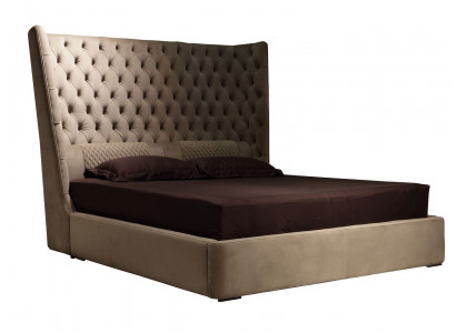 Englisches Großes Bett Chesterfield Doppelbett Designer Hotel Samt Möbel