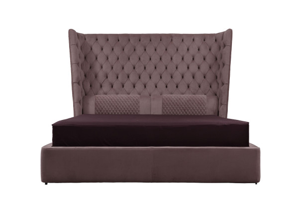 Englisches Großes Bett Chesterfield Doppelbett Designer Hotel Samt Möbel