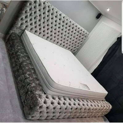 Modern Stilvolles Chesterfield Bett Schlafzimmer Betten Textil Möbel