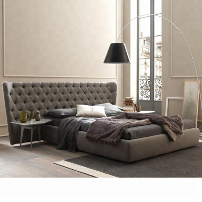 Großes Chesterfield Luxus Doppelbett Designer Schlafzimmer Möbel