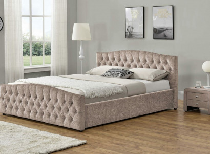 Gepolstertes Designer Bett Textil Leder Polster Betten 180x200cm Schlafzimmer