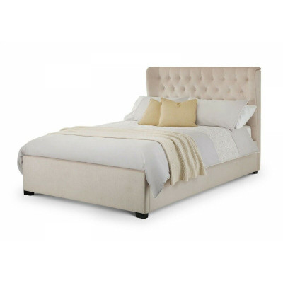 Chesterfield Design Polster Englisches Bett Doppelbett Beige Betten 160/180x200