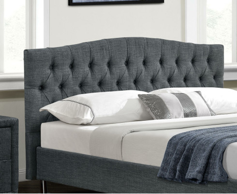 Schlafzimmer Designer Chesterfield Graues Doppelbett Edle Betten