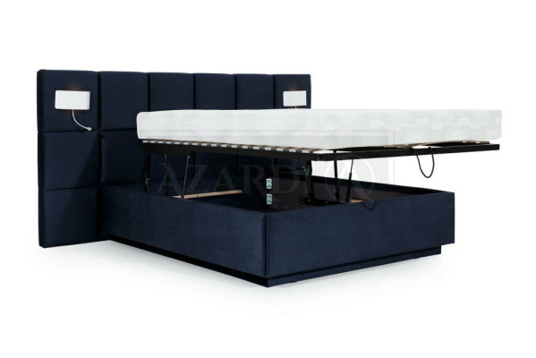 Schlafzimmer Design luxus Bett 200x200 Texil Betten Doppel Bettgestell