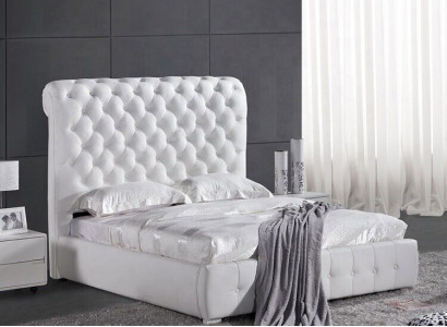 Chesterfield Maßanfertigung Farbe wählbar Bett Doppel Betten Lila Braun Beige