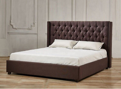 Schlafzimmer Bett 200x200cm Polster Betten Chesterfield Textil Stoff