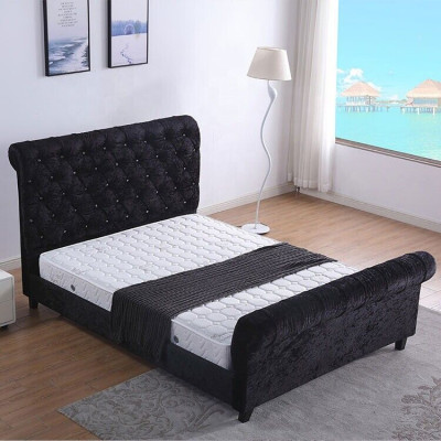 Schwarzes Schlafzimmer Chesterfield Bett Edles Schlafzimmer Bett