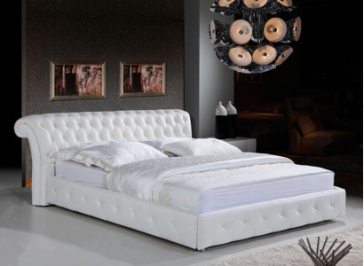 Chesterfield Designer Bett Schlafzimmer Textil Leder Polster 140/160/180/200 cm