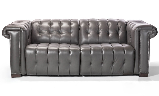 Designer Schwarzes Chesterfield Dreisitzer 3-Sitzer Wohnzimmer Couch