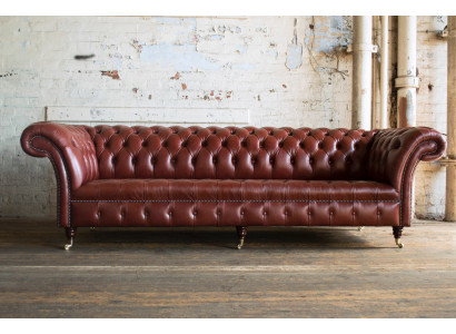 Xxl Big sofa Chesterfield Sofa 4 Sitzer Couch Polster Luxus Klassische Textil