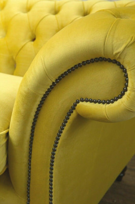 Chesterfield 3 Sitzer Designer Sofa Couch Polster Sofas Couchen Stoff Textil Neu