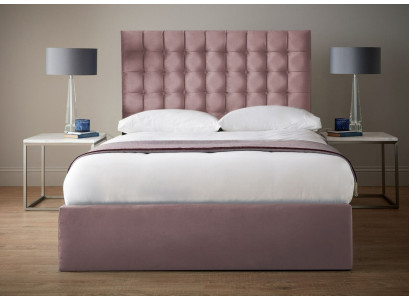 Pinkes Designer Chesterfield Doppelbett Designer Schlafzimmer Bett