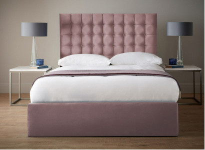 Pinkes Designer Chesterfield Doppelbett Designer Schlafzimmer Bett