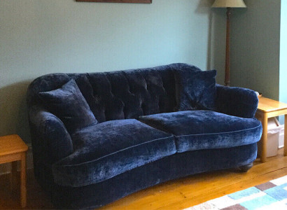 Sofa Luxus Textil Chesterfield Couch Sofas Polster 3 Sitzer Couchen Stoff Neu