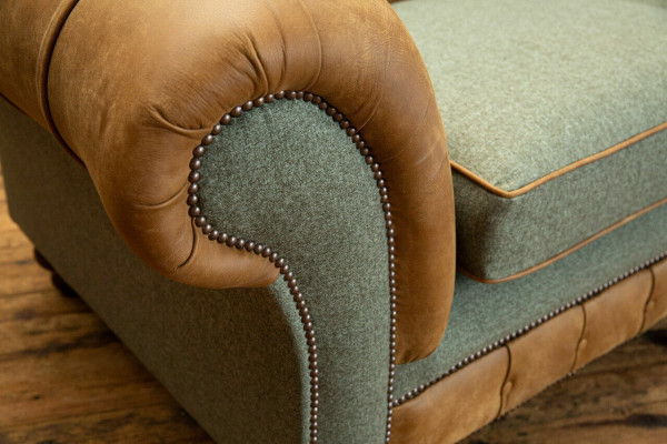 Designer Sofa 3 Sitzer Couch Polster Sofas Stoff Wohnzimmer Textil Couch