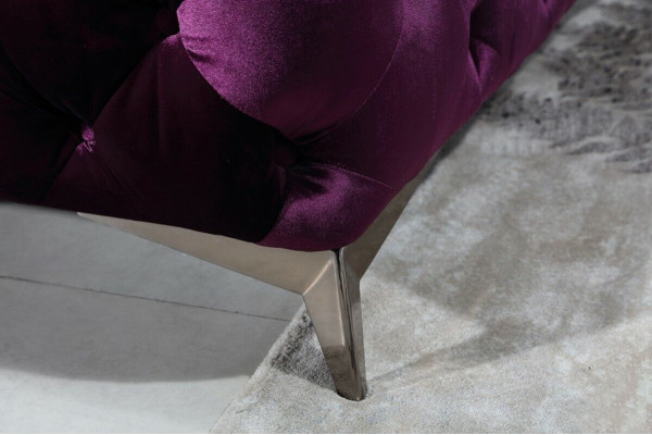 XXL Big Sofa Couch Chesterfield 3 Sitzer Polster Couchen Sitz Drei Textil Stoff