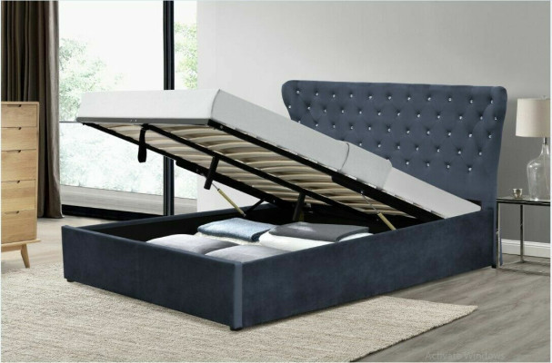 Chesterfield Bett Design Schlafzimmer Englische Betten Textil Polster