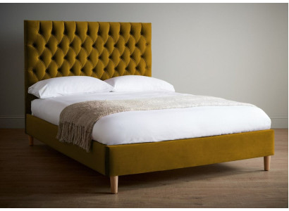 Senfes Chesterfield Doppelbett Hohes Kopfteil Designer Bett