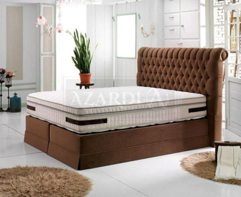 Graues Luxus Schlafzimmer Chesterfield Bett Polster Design Luxus Doppelbetten