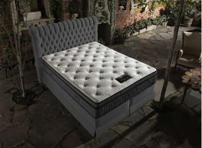 Doppelbett Samt Betten Polster Schlafzimmer Ehe Boxspringbett