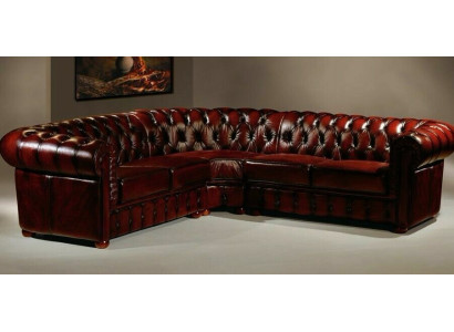 Chesterfield Ecksofa Eckcouch Designer Sofa Couch Samt Ledersofa