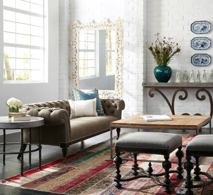 Chesterfield Sofa Couch Polster Stoff Leder Couchen Polster Garnitur 4 Sitzers