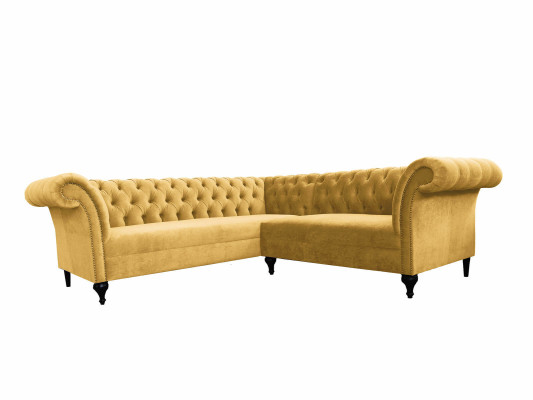 Chesterfield Ecksofa Eckcouch Designer Sofa Couch Samt Ledersofa