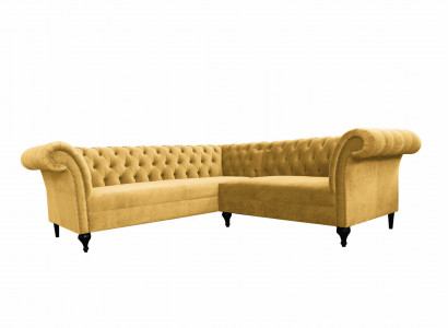 Chesterfield Ecksofa Eckcouch Designer Sofa Couch Samt Ledersofa