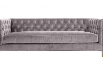 Chesterfield Sofa Taupe Möbel 4 sitzer Neu xxl Big Textil Stoff Couchen Polster