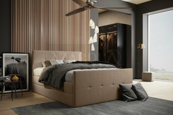 Chesterfield Bett Polsterbett Doppelbett Betten xxl Design Luxus Boxspringbett