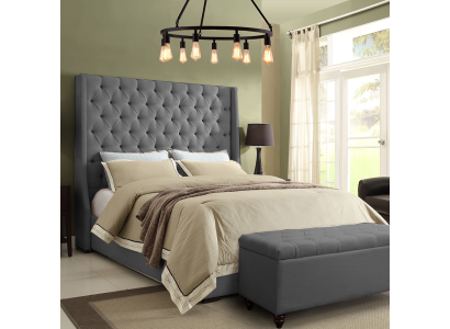 Klassisches Design Bett Polster Betten Textil 140x200cm Chesterfield Bett