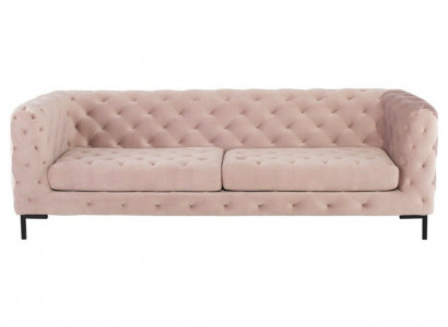 Chesterfield Sofa Couch Polster Stoff Leder Couchen Polster Garnitur 3 Sitzers