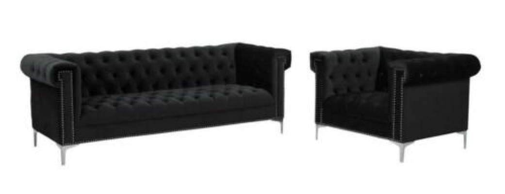 Blaue chesterfield sofagarnitur couch royal blau couchen sofa set garnituren neu
