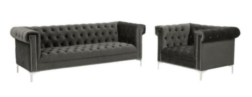 Blaue chesterfield sofagarnitur couch royal blau couchen sofa set garnituren neu